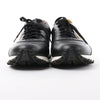 Fendi Monster Bug's Eye Studs Leather Sneakers in Black x Yellow, Size 41 EU Secondhand