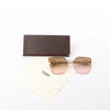 Fendi Oversized Cat-eye Sunglasses in Gold Metal FF0323/S Secondhand
