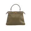 Fendi Peek-a-boo ICU Co., Ltd. Medium Leather Handbag in Green 8BN321 Secondhand