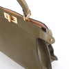 Secondhand Fendi Peek-a-boo ICU Co., Ltd. Medium Leather Handbag in Green 8BN321