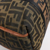FENDI Zucca Canvas x Leather 2Way Handbag in Brown 7VA158 Secondhand