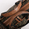 FENDI Zucca Canvas x Leather 2Way Handbag in Brown 7VA158 Secondhand