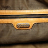 FENDI Zucca Canvas x Leather Handbag in Brown Secondhand