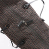 Secondhand FENDI Zucchino Canvas x Leather Handbag in Brown 7VS018