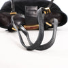 FENDI Suede x Leather Shoulder bag in Black Secondhand