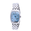 Franck Muller Tonneau Curvex 722 SS QZ Blue-Face Watch Secondhand