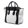 Celine Mini Bicolor Canvas and Leather Luggage Tote Secondhand