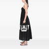 Celine Mini Bicolor Canvas and Leather Luggage Tote Secondhand