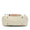 Burberry House Check Canvas and Leather Bridle Whipstitch Satchel Secondhand