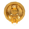 Secondhand Chanel CC Gold Plated Button Clip On Earrings