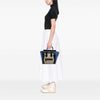 Celine Mini Tricolor Leather Luggage Tote Secondhand