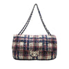Chanel CC Tweed Print Nylon Single Flap Secondhand