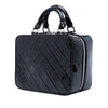 Chanel Small CC Quilted Patent Travel Kit Vanity Case Secondhand