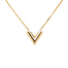 Louis Vuitton Gold Plated Essential V Supple Necklace Secondhand
