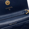 Chanel Quilted Caviar Twist Your Buttons Coin Purse With Chain Secondhand