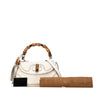 Gucci Medium GG Canvas New Bamboo Satchel Secondhand