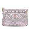 Chanel Iridescent Crumpled Calfskin Trio Cosmetic Case Secondhand