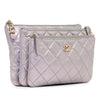 Chanel Iridescent Crumpled Calfskin Trio Cosmetic Case Secondhand
