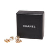 Secondhand Chanel CC Gold Plated Faux Pearl Drop Push Back Earrings