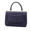 Secondhand Chanel Small Chevron Jersey Trendy CC Top Handle Flap