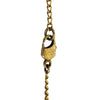 Chanel Gold Plated Enamel CC Heart Pendant Necklace Secondhand
