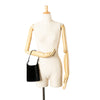 Gucci Velvet and Lizard Embossed Calfskin Trimmed Handbag Secondhand