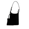 Gucci Velvet and Lizard Embossed Calfskin Trimmed Handbag Secondhand
