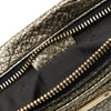 Burberry Metallic Grained Leather Wristlet Clutch Secondhand