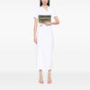 Burberry Metallic Grained Leather Wristlet Clutch Secondhand