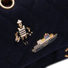 Chanel Medium Classic Wool Paris-Hamburg Charms Double Flap Secondhand