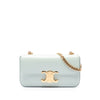 Celine Shiny Calfskin Triomphe Claude Chain Shoulder Bag Secondhand