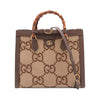 Gucci Medium Jumbo GG Canvas Bamboo Diana Tote Secondhand