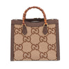 Gucci Medium Jumbo GG Canvas Bamboo Diana Tote Secondhand