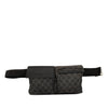 Gucci GG Denim Double Pocket Belt Bag Secondhand