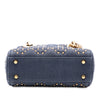Dior Mini Denim Cannage Studded Supple Lady Dior Secondhand