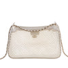 Chanel CC Mesh and Shiny Lambskin Clutch with Chain Secondhand