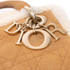 Dior Mini Suede Cannage with Shearling Trim Lady Dior Secondhand