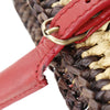 Balenciaga Raffia Motocross Panier Basket Tote Secondhand