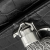 Saint Laurent Small Croc Embossed Leather Monogram Kate Tassel Crossbody Secondhand