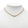 Dior Gold Plated CD Logo Strass Pendant Necklace Secondhand