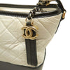 Chanel Medium Bicolor Quilted Aged Calfskin Gabrielle Hobo Secondhand