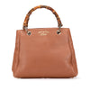 Gucci Small Calfskin Bamboo Shopper Satchel Secondhand
