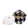 Chanel Tweed 19 Round Clutch with Chain and Coin Purse Secondhand