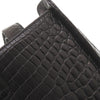 Ferragamo Croc Embossed Leather Vara Satchel Secondhand