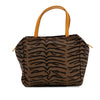 Fendi Zebra Print Canvas Handbag Secondhand