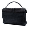 Saint Laurent Large Croc Embossed Nubuck Monogram College Satchel Secondhand
