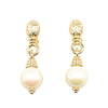 Secondhand Dior Gold Plated Faux Pearl Clip On Drop Earrings