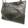 Secondhand Saint Laurent Medium Crinkled Calfskin Monogram Niki Shopper Tote