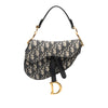 Dior Mini Oblique Canvas Saddle Bag Secondhand