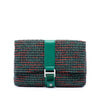 Secondhand Chanel Quilted Tweed Grip Clutch